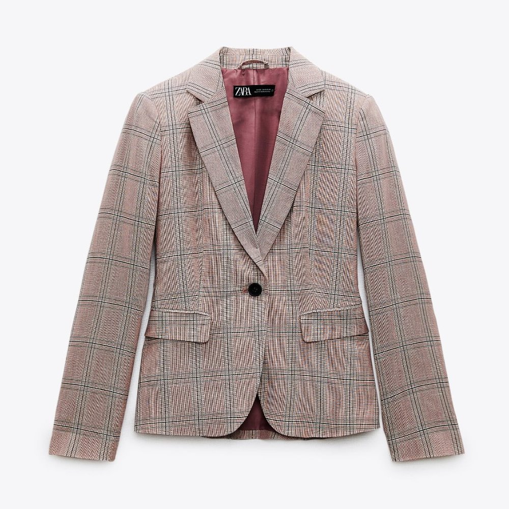 TAILORED PLAID BLAZER